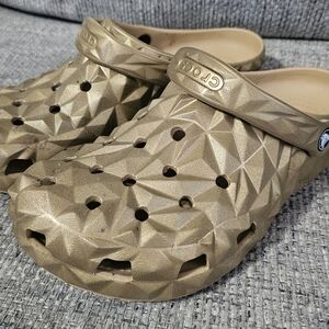 Crocs Metallic Gold Clogs